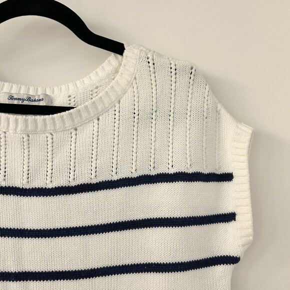 Tommy Bahama Women's Pickford Knit Sweater Top Nautical Striped Size XS - Picture 3 of 6